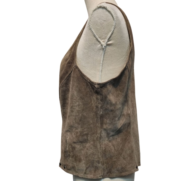 Harley-Davidson leather Vest tank top - Picture 3 of 8